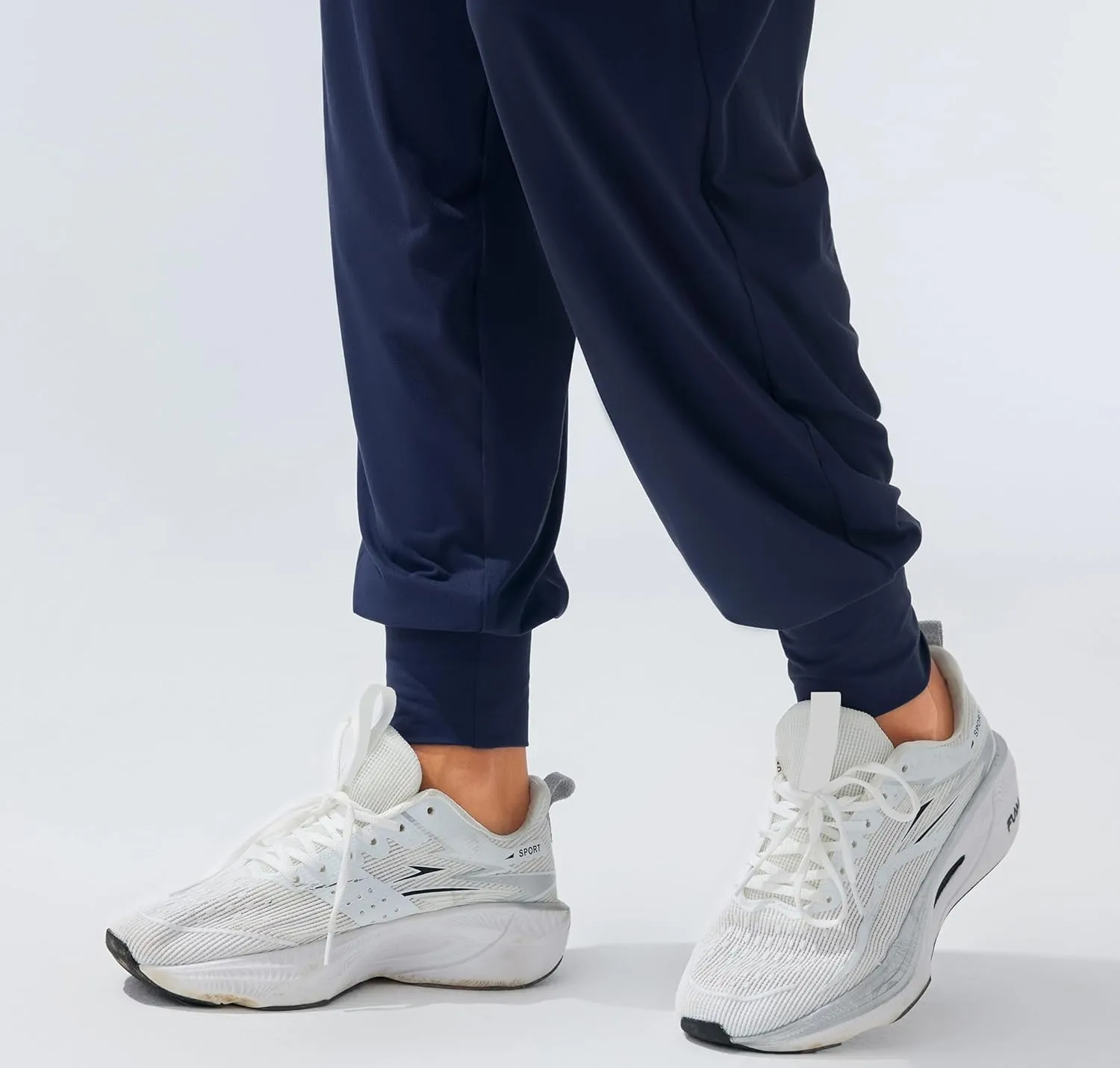 AFITNE Women's Yoga Joggers Cuffed Loose Workout Fold Over Sweatpants Comfy High Waisted Lounge Pants with Pockets