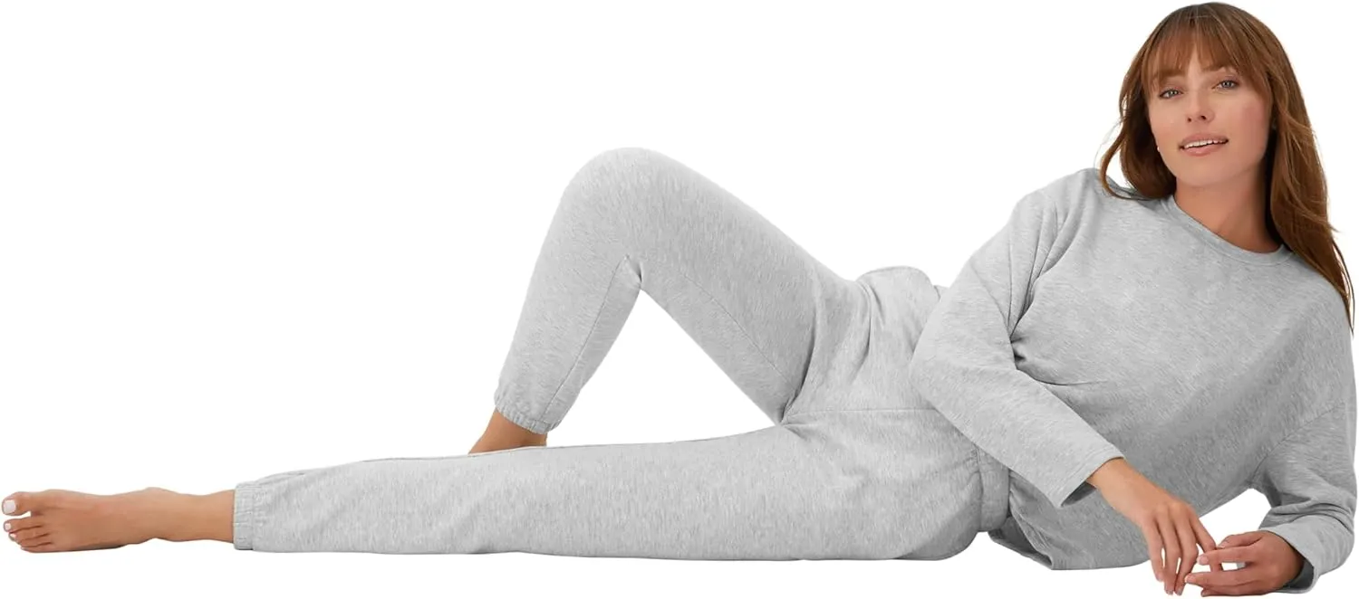 Hanes Originals Comfywear French Terry Joggers, Lightweight Lounge Pants for Women, 28"