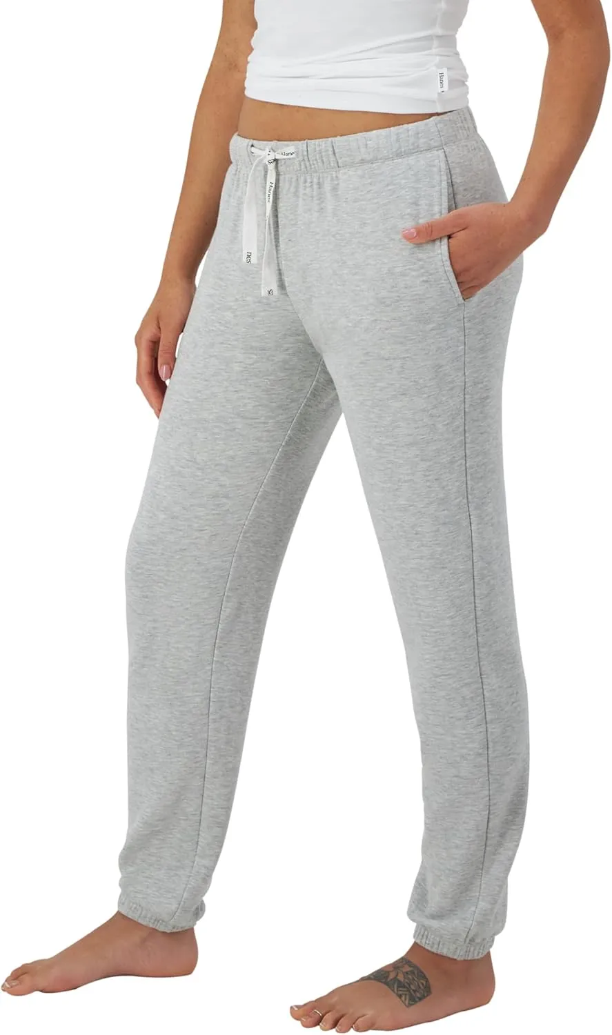 Hanes Originals Comfywear French Terry Joggers, Lightweight Lounge Pants for Women, 28"