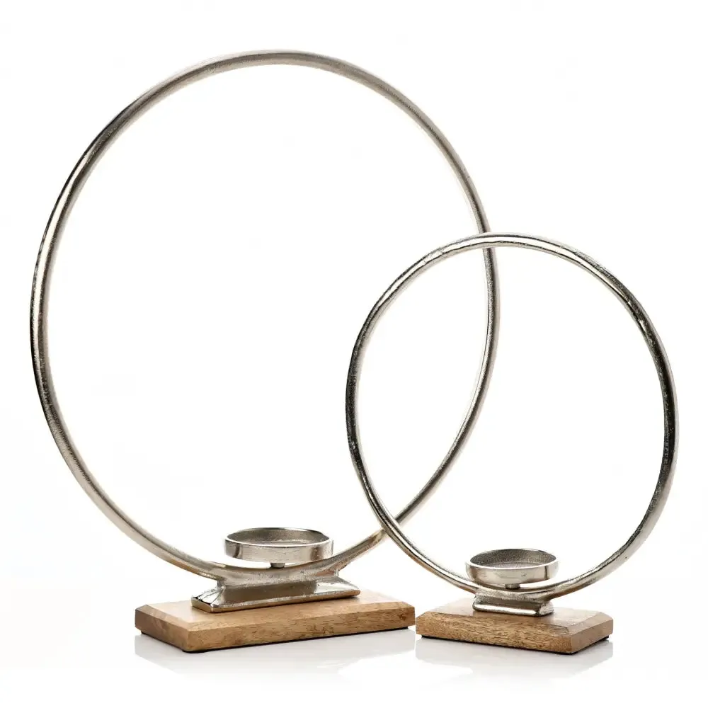 Hestia Metal Hoop Candle Holders (43cm Only Available)
