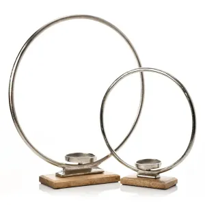 Hestia Metal Hoop Candle Holders (43cm Only Available)