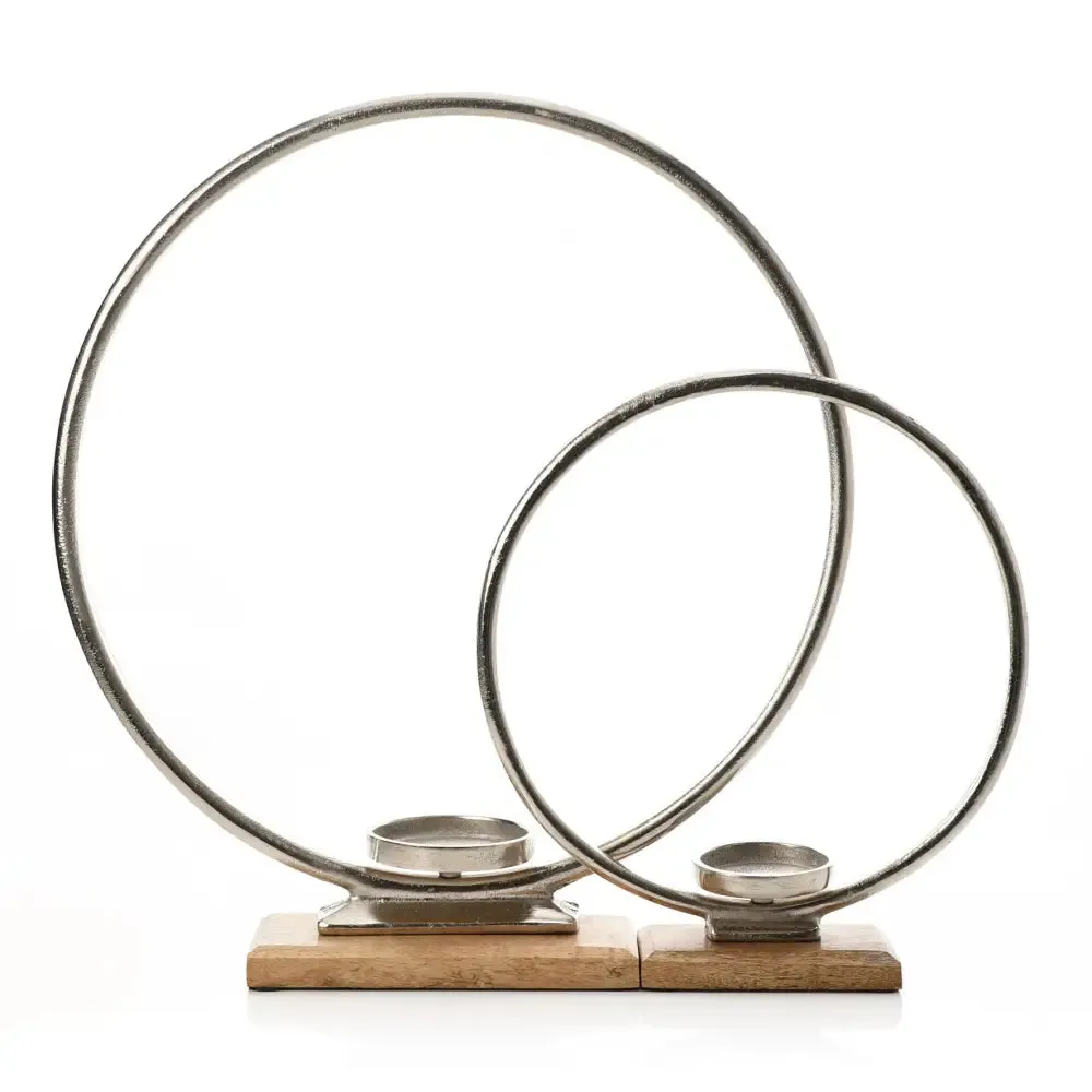 Hestia Metal Hoop Candle Holders (43cm Only Available)