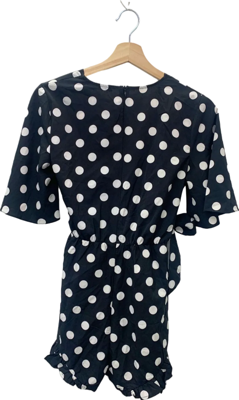 Luc & Ce Black Polka Dot Play Suit S