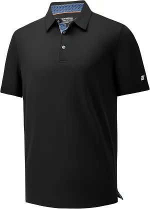 Mens Polo Shirts Short Casual Solid Stylish Dry Fit Performance Designed Collared Golf Polo Shirts for Men