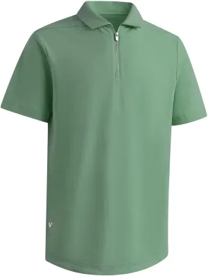 Mens Quarter Zip Polo Shirt Long and Short Sleeve Collared Shirts Moisture Wicking Performance Golf Polo Shirts