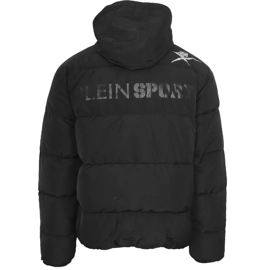 Plein Sport Bold Logo Padded Black Jacket