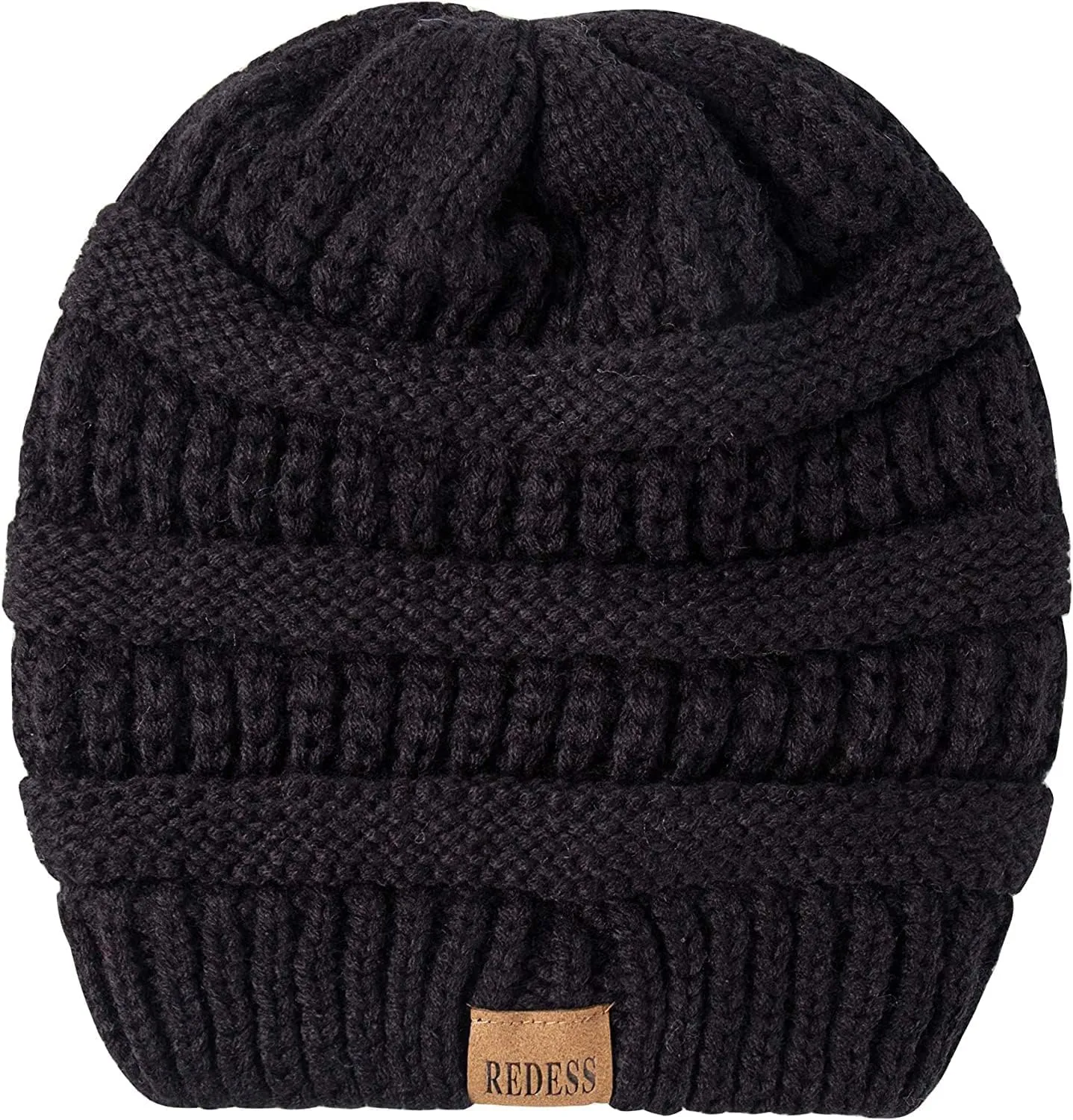 REDESS Slouchy Beanie Hat for Men and Women Winter Warm Chunky Soft Oversized Cable Knit Cap