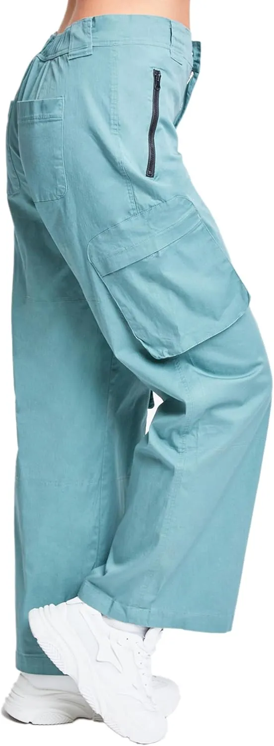 YMI Relaxed Fit Colored Cargo Utility Pant, Charcoal, S